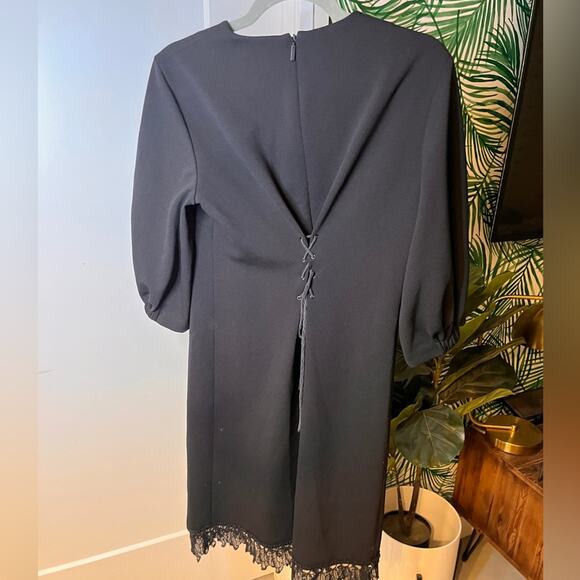 Tibi Lace Trim Midi Dress - Picture 2 of 4